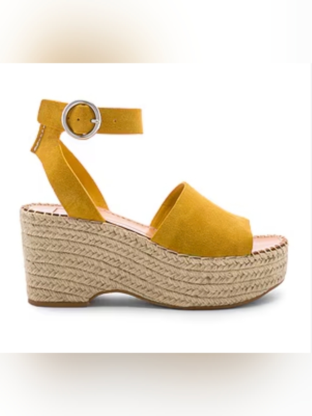 Revolve Dolce Vita Lesly Espadrille Wedge Platform Sandal In Honey Size 9.5